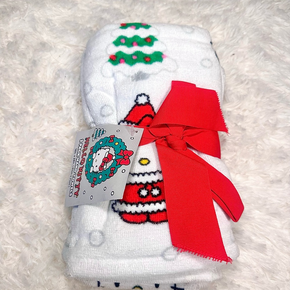 Hello Kitty Christmas hand Towels